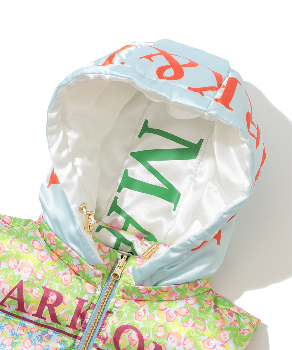 【限定店舗】Floral Mirage Reversible Down Vest | WOMEN