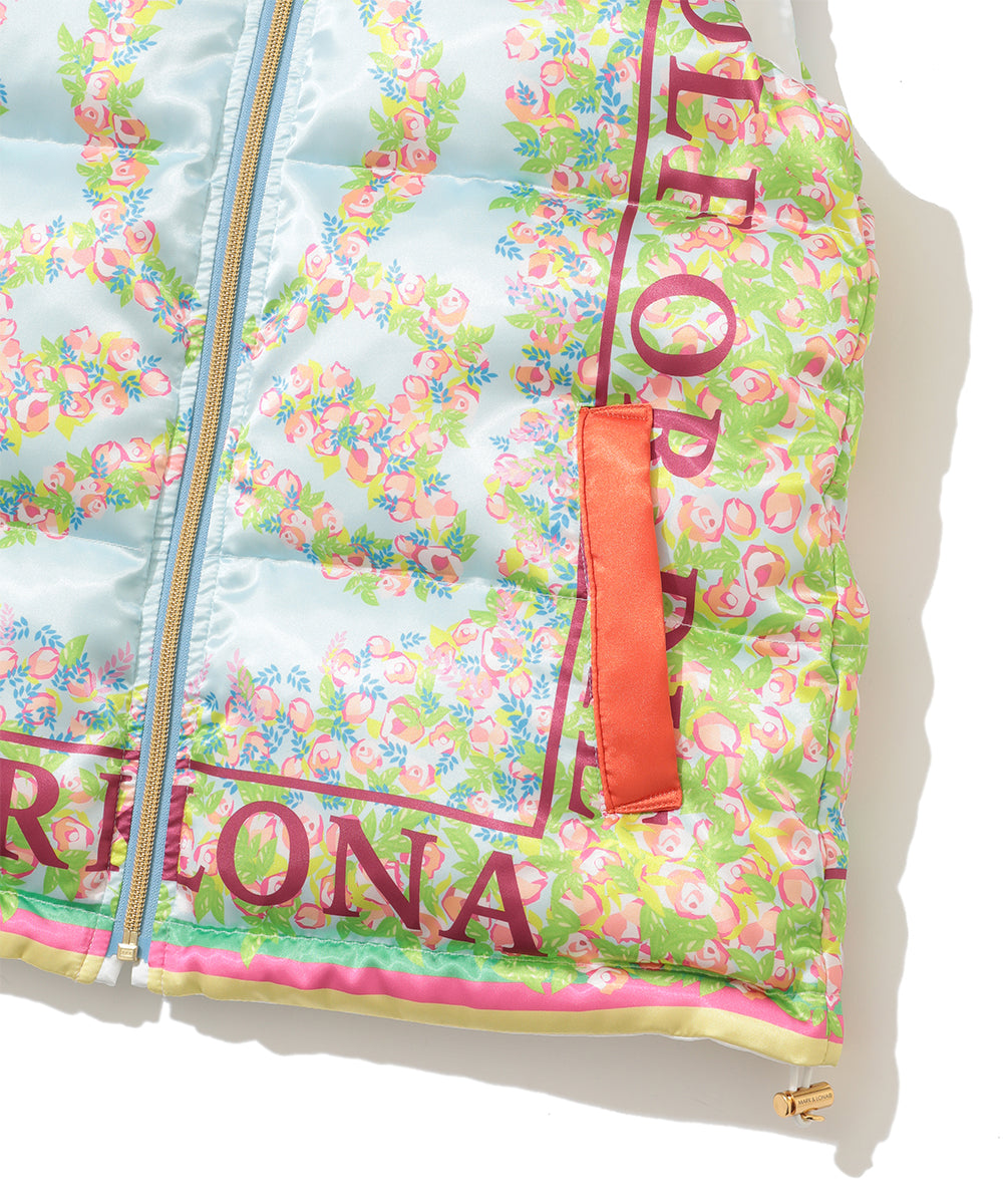 【限定店舗】Floral Mirage Reversible Down Vest | WOMEN