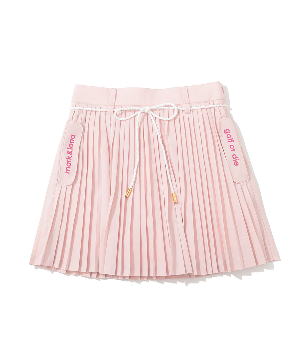Ripple Pleat Utility Skirt | WOMEN