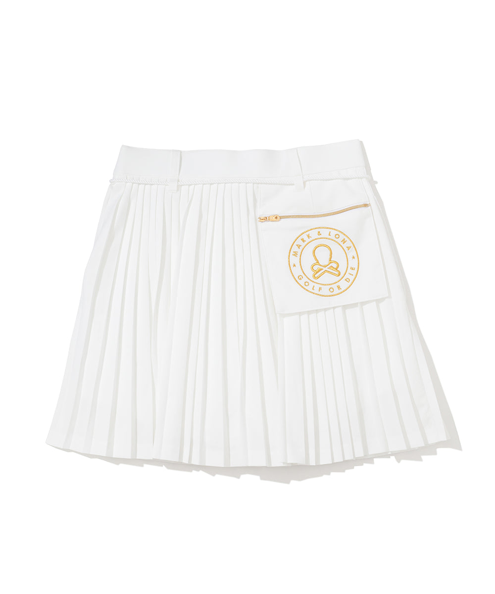Ripple Pleat Utility Skirt | WOMEN