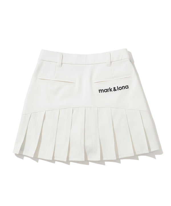 Ace Line Back Pleat Skirt  | WOMEN