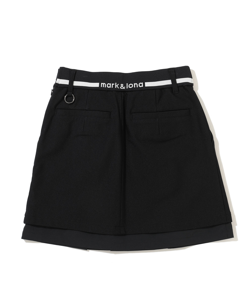 【新品同様】MARK & LONA TIGHT SKIRT (L・ブラック） Cornel Layerd Pleated Skirt | WOMEN
