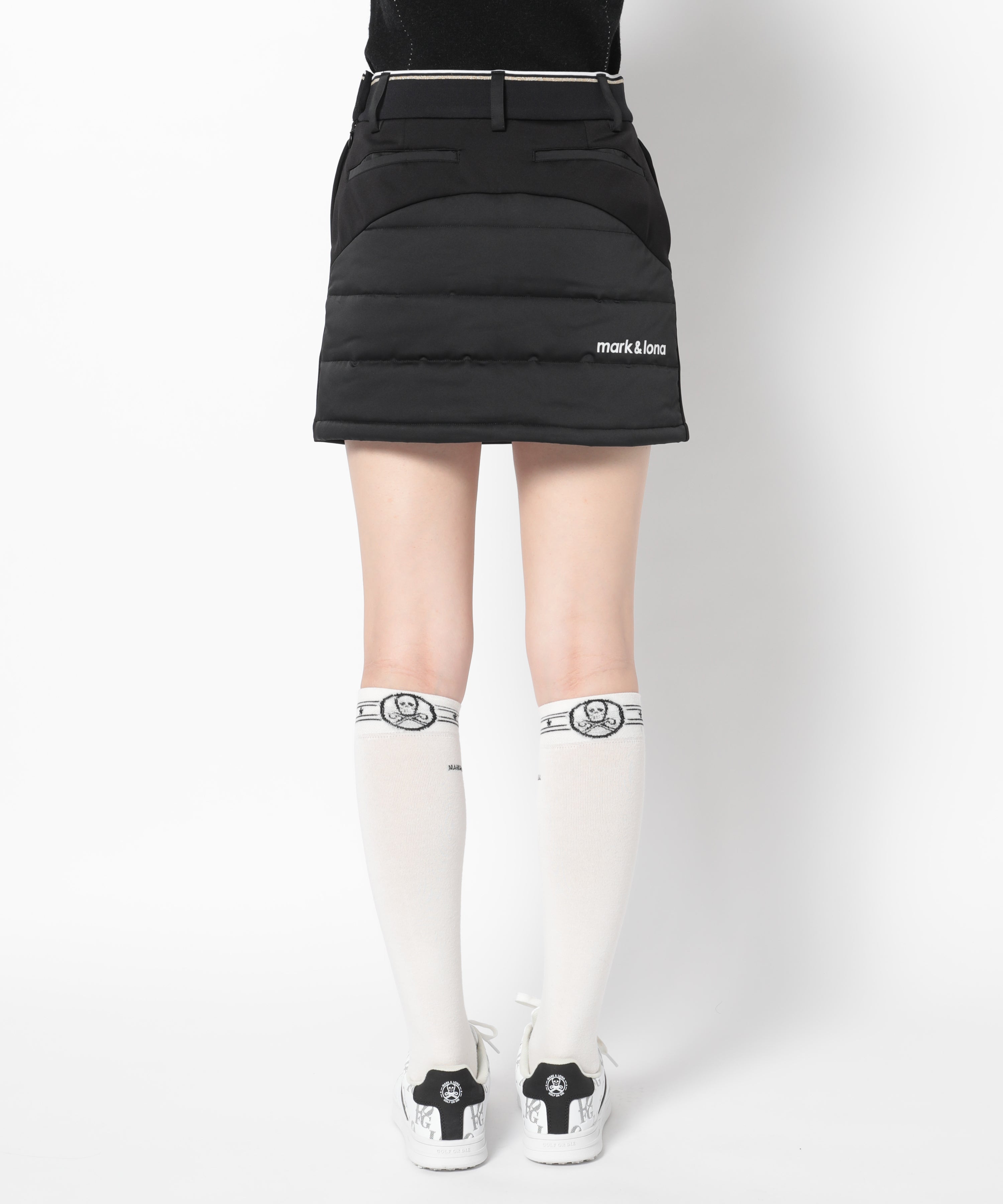 MARK & LONA ACD Pleats Skirt ネイビー MARK & LONA ACD Pleats Skirt ネイビー