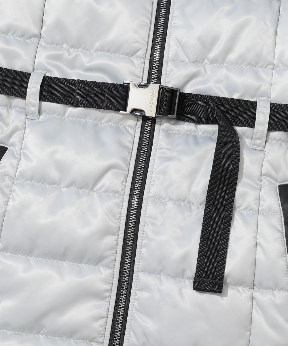 Orin Belted Down Dress | WOMEN