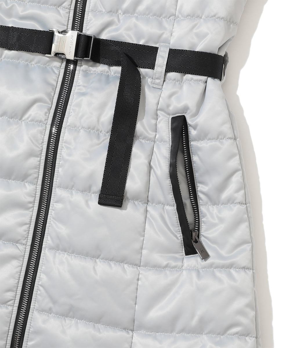 Orin Belted Down Dress | WOMEN