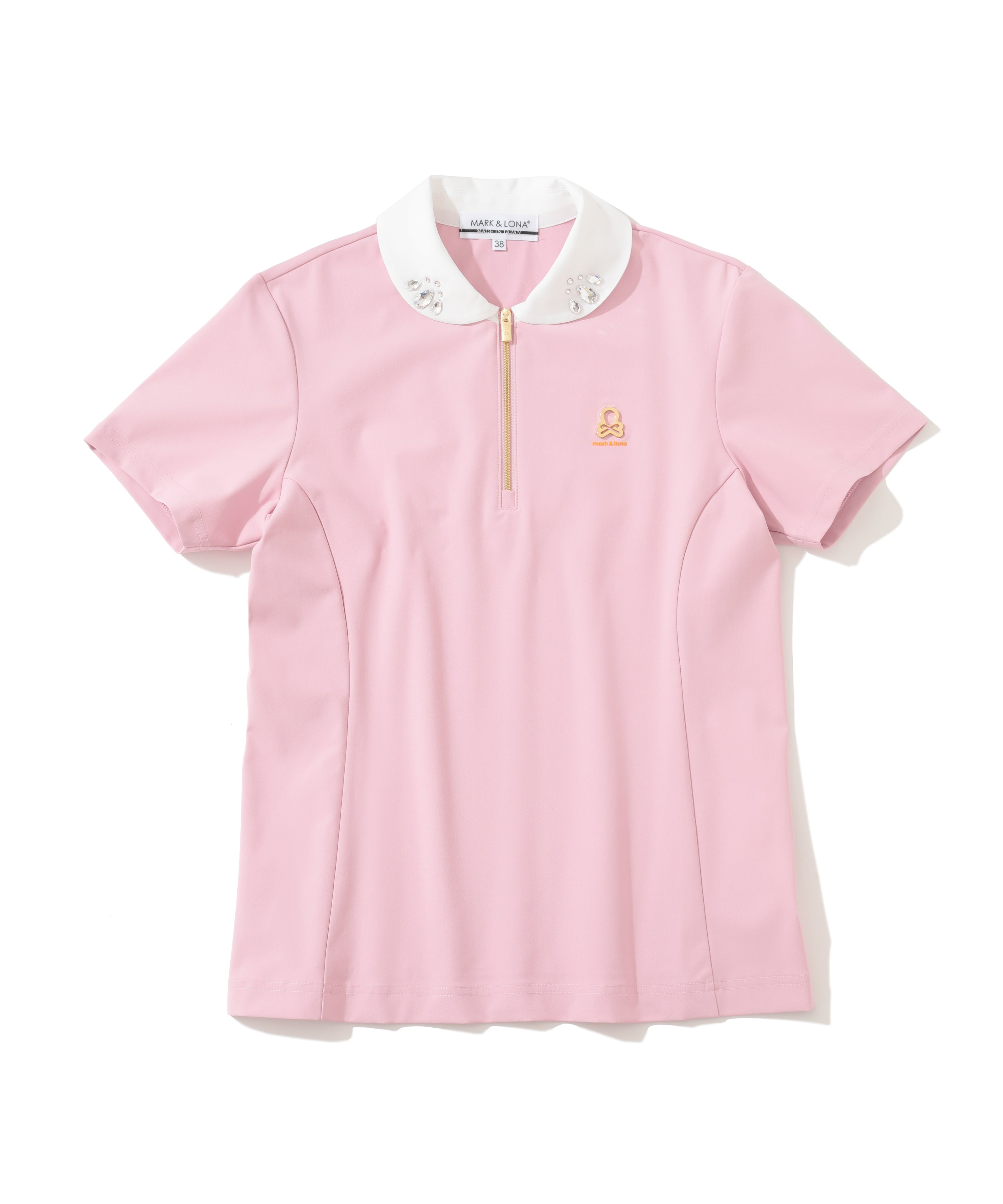 Noble Swarovski Zip Polo  | WOMEN