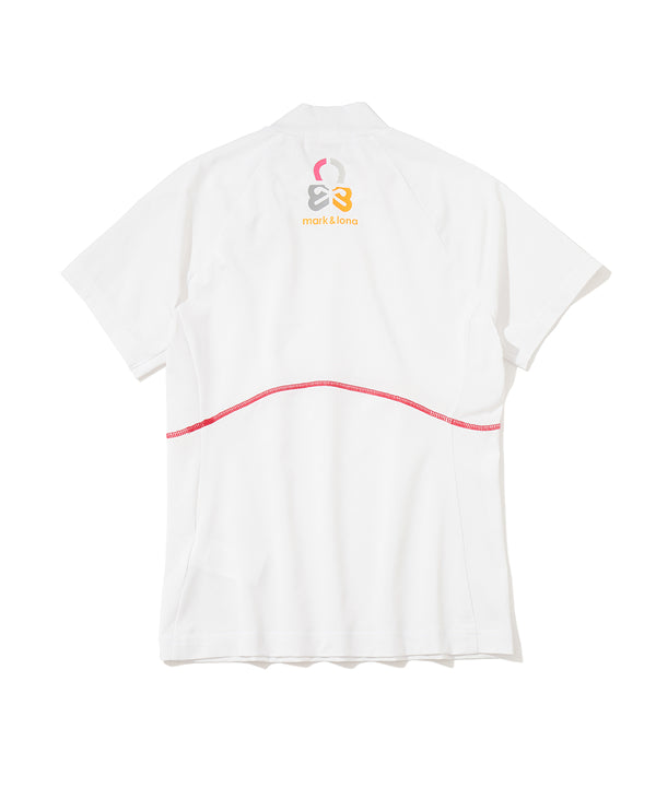 Twist Neck Mock Tee | WOMEN