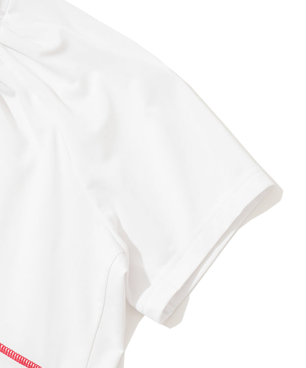 Twist Neck Mock Tee | WOMEN