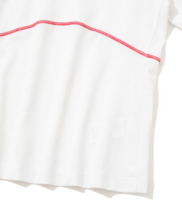 Twist Neck Mock Tee | WOMEN