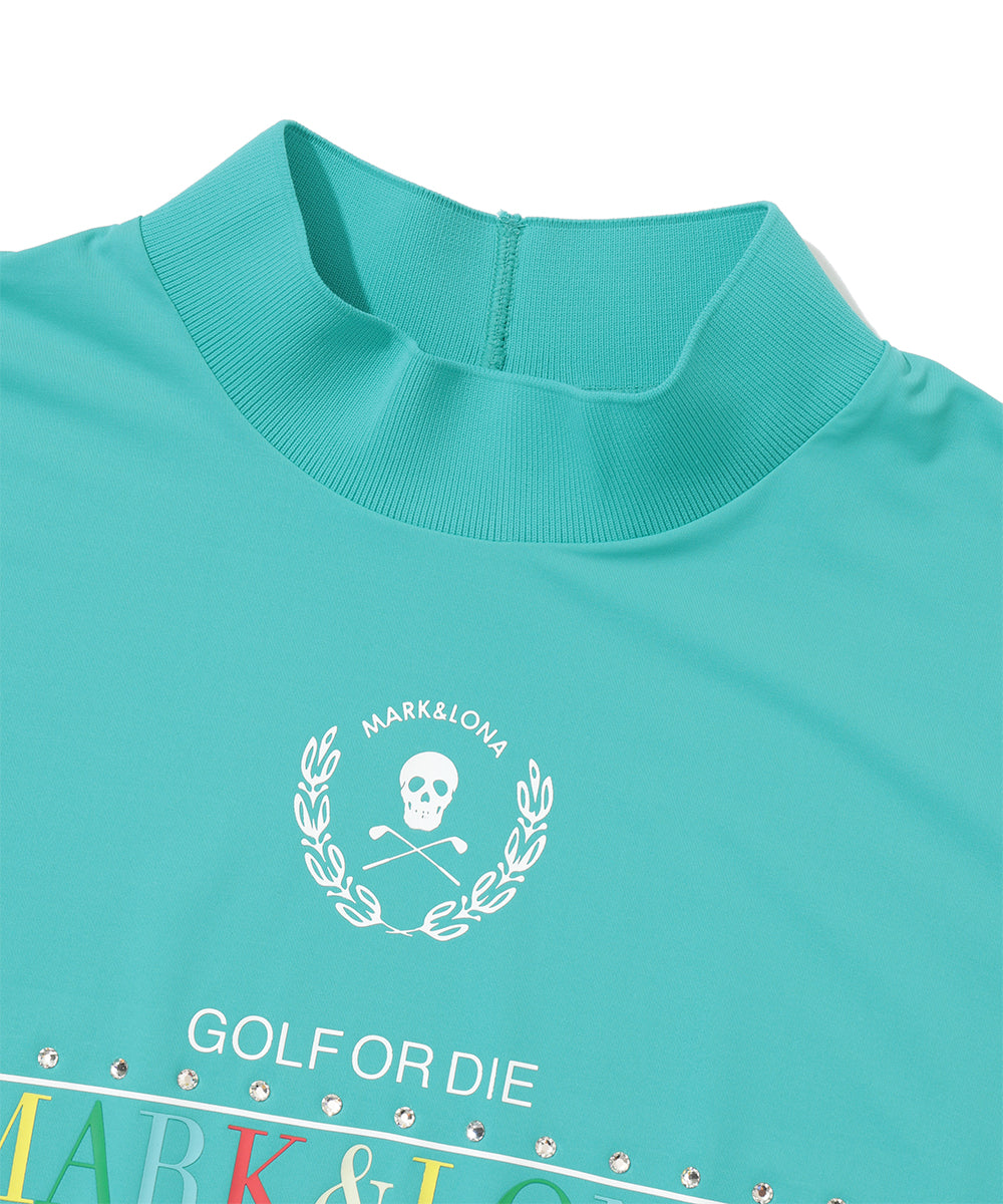 Mirage Crystal Mock Tee | WOMEN