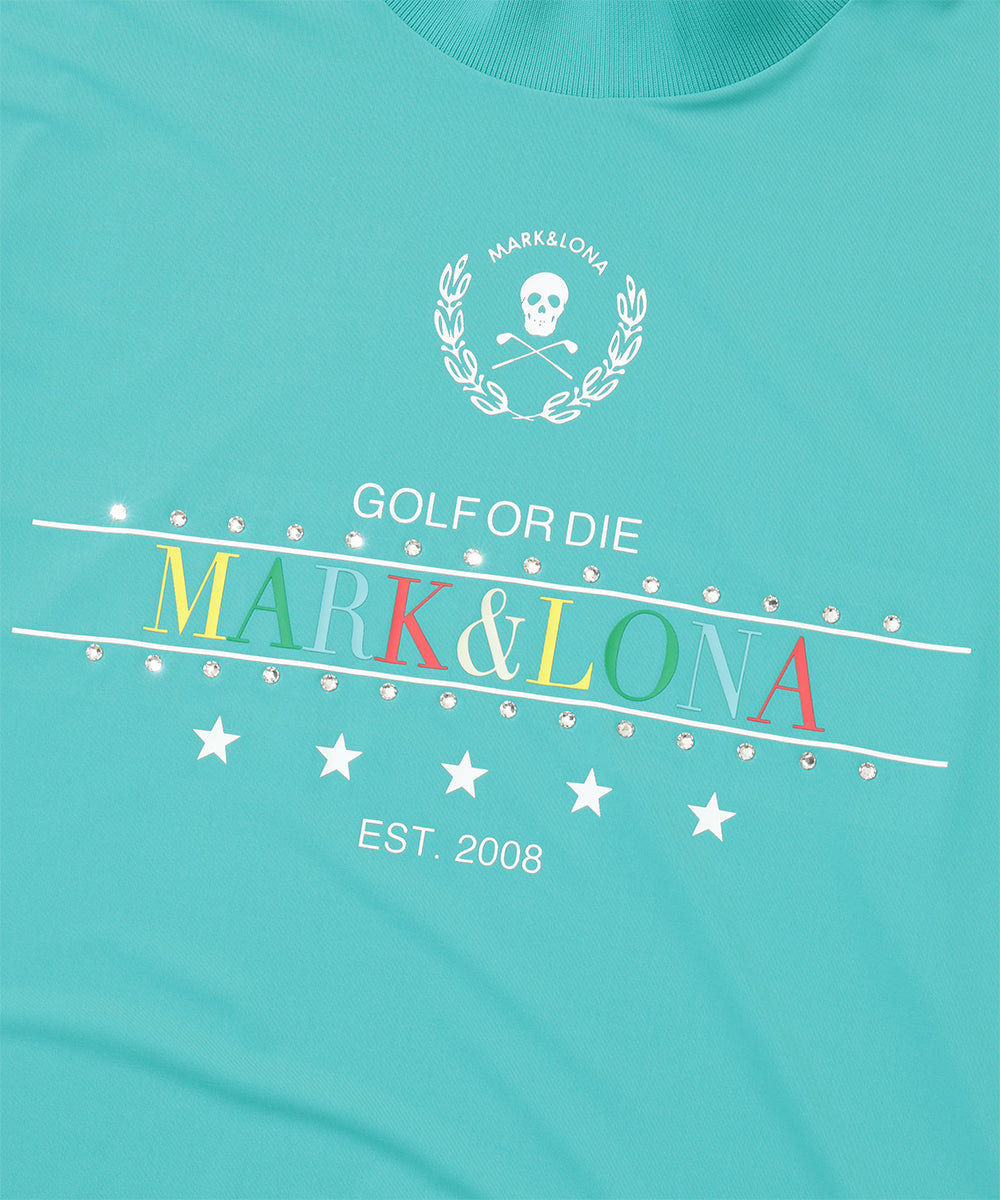 Mirage Crystal Mock Tee | WOMEN