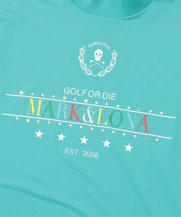 Mirage Crystal Mock Tee | WOMEN