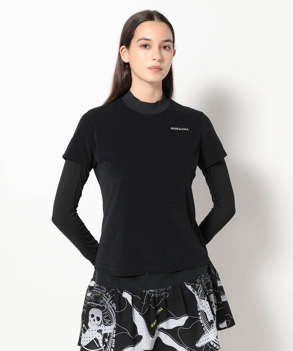 モデル:身長174cm,バスト77cm,ウエスト60cm,ヒップ88cm, 着用サイズM