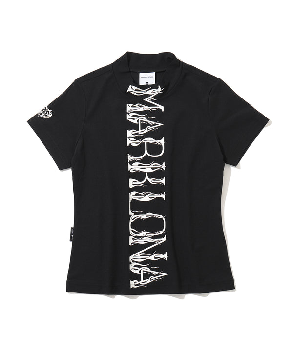 Duel Vertical Mock Tee | WOMEN