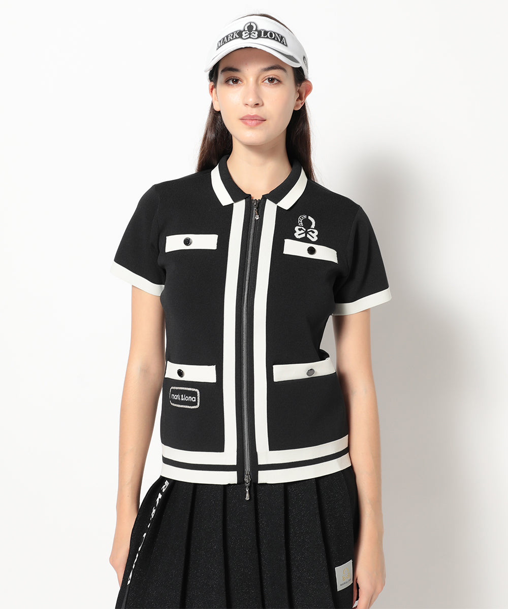 モデル:身長174cm,バスト77cm,ウエスト60cm,ヒップ88cm, 着用サイズM