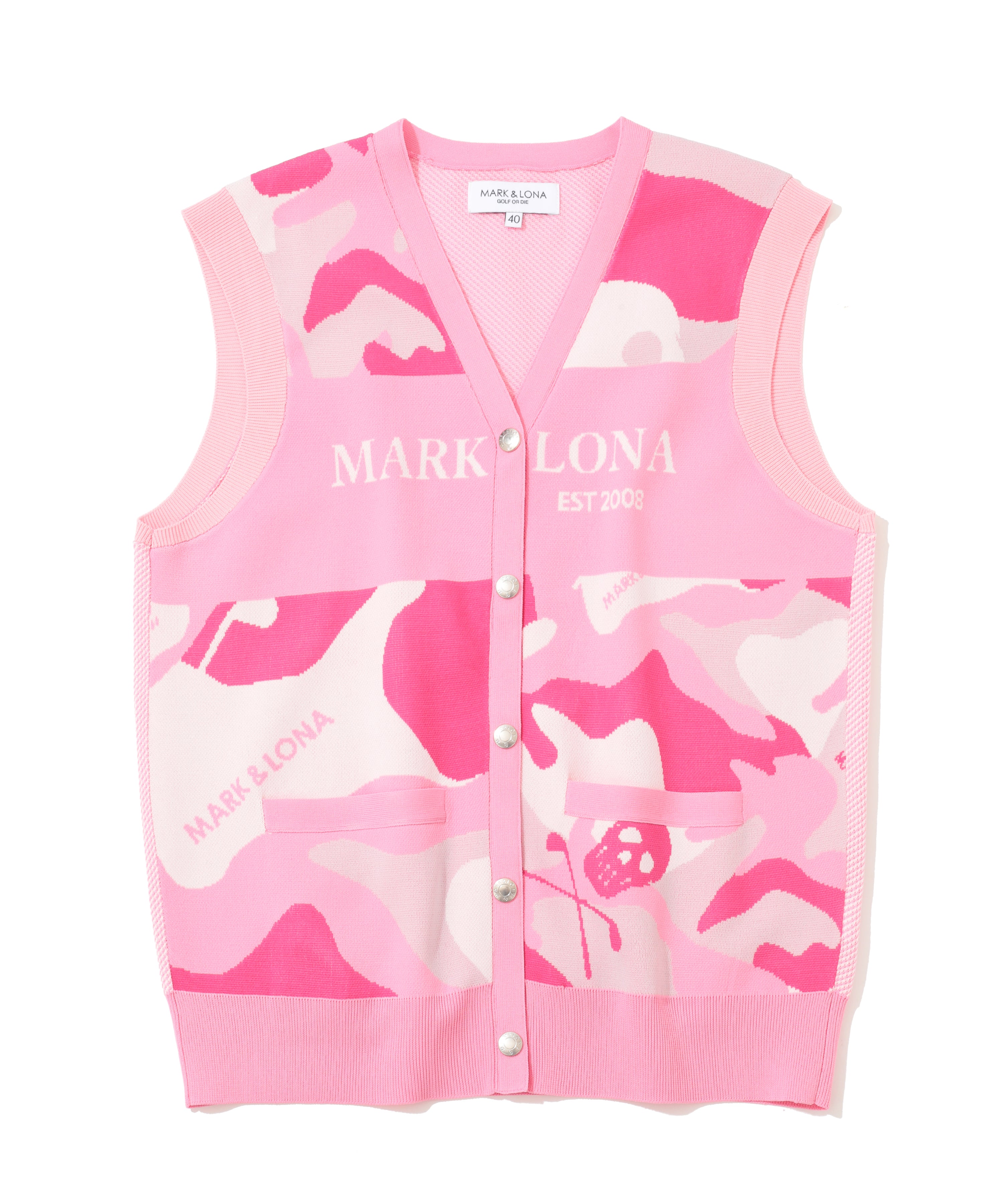 新品・MARK & LONA レディースニットベスト ゴルフ ニット・ニットベスト(レディース) │ MARK & LONA 公式