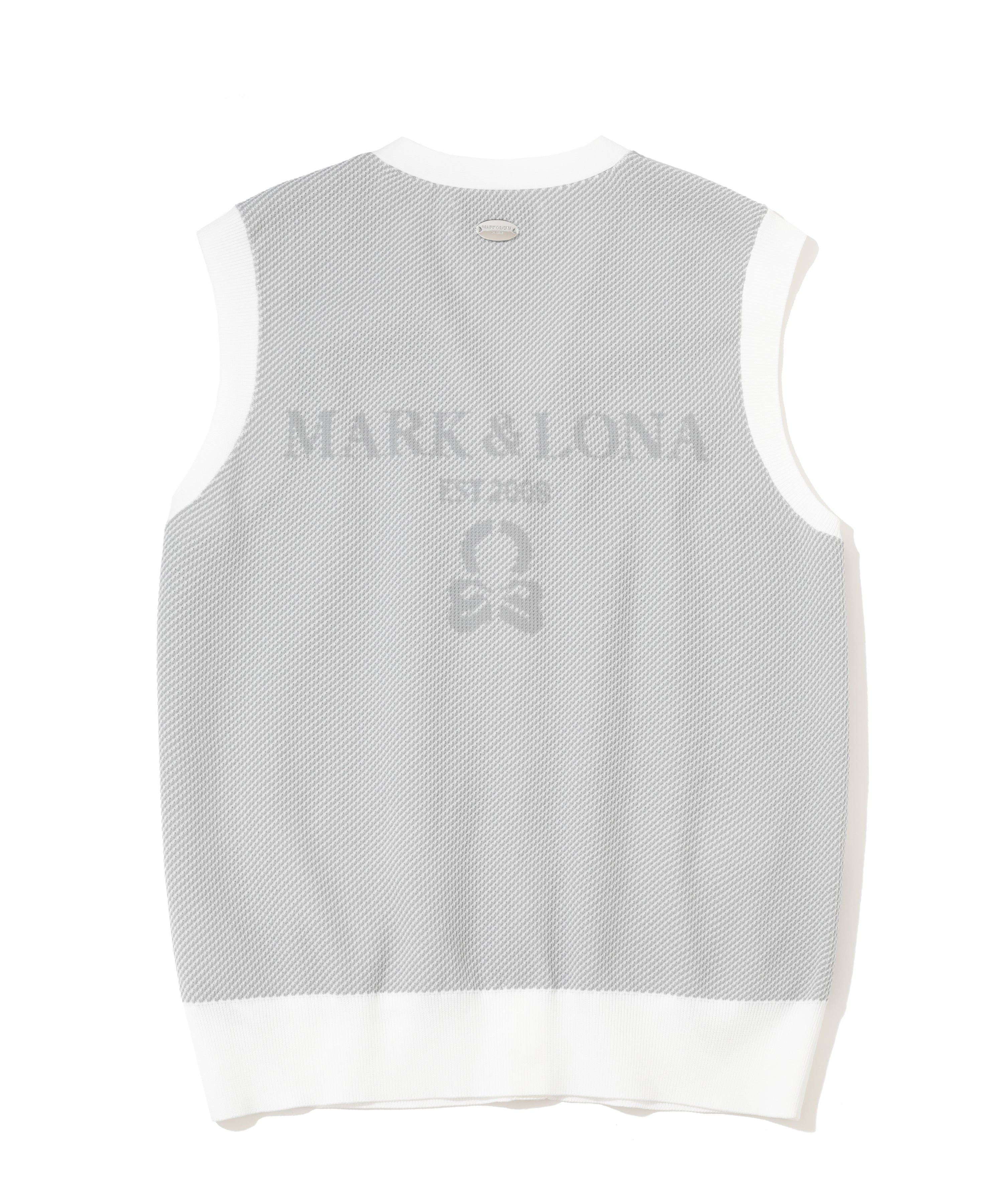 Gauge Camouflage Knit Vest | WOMEN