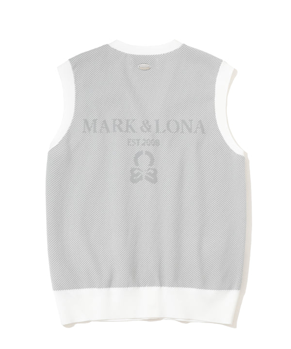 Gauge Camouflage Knit Vest | WOMEN