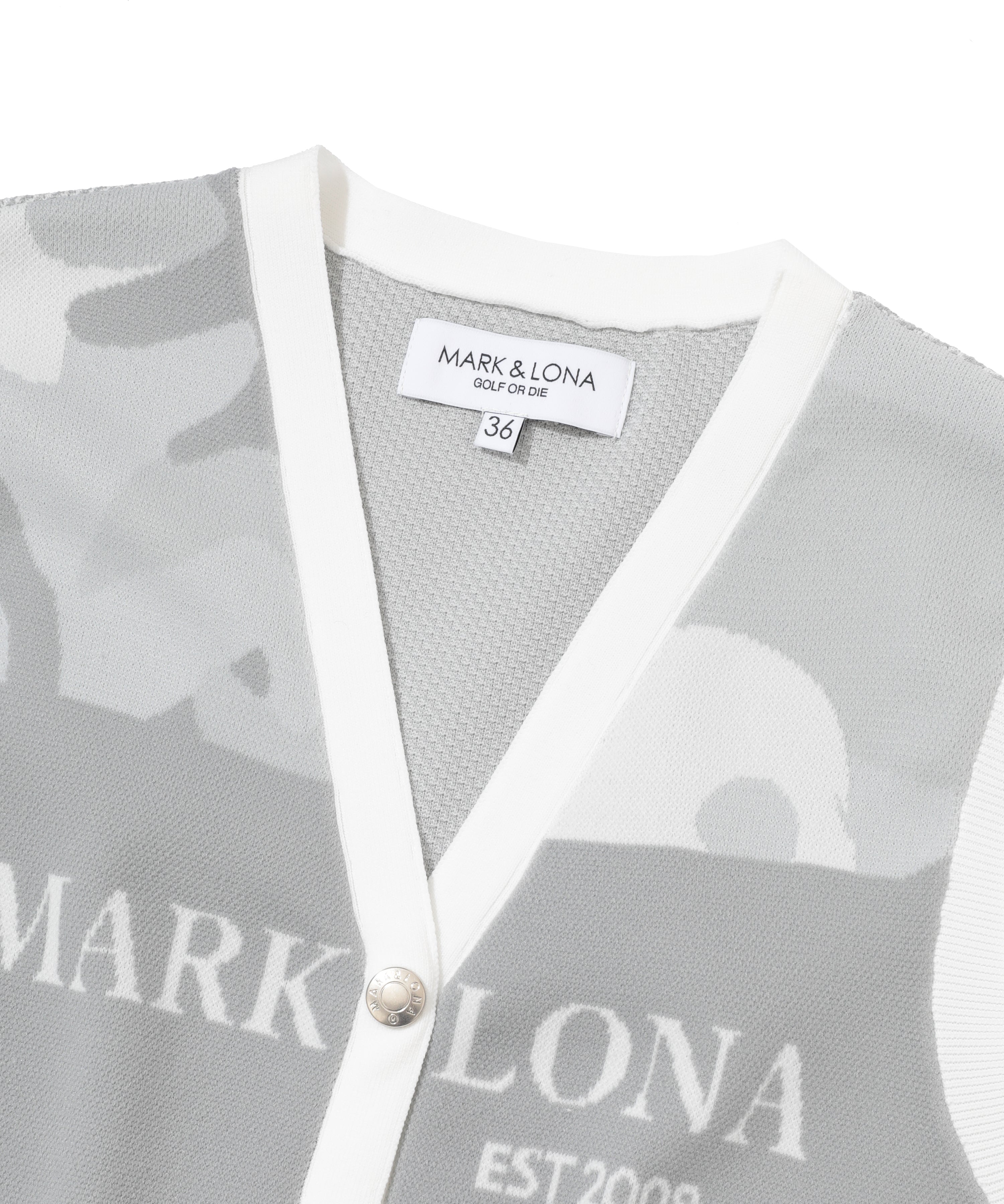 Gauge Camouflage Knit Vest | WOMEN