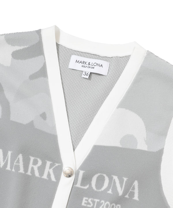 Gauge Camouflage Knit Vest | WOMEN