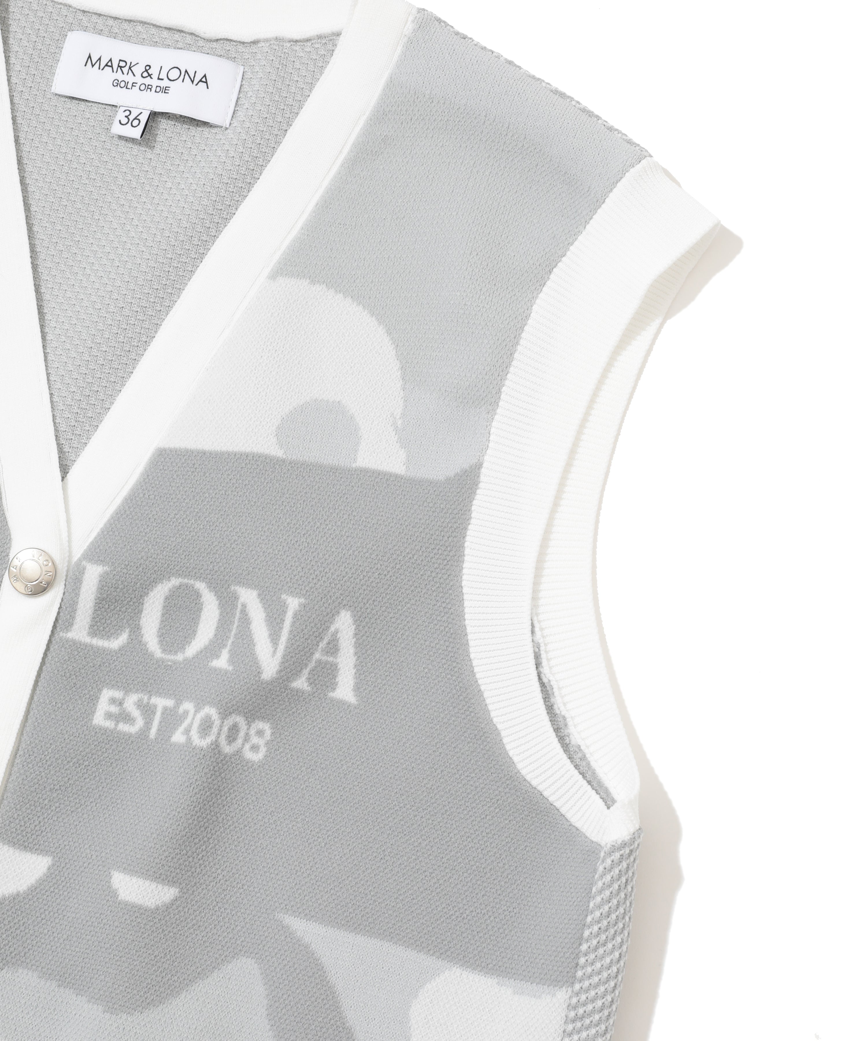 Gauge Camouflage Knit Vest | WOMEN