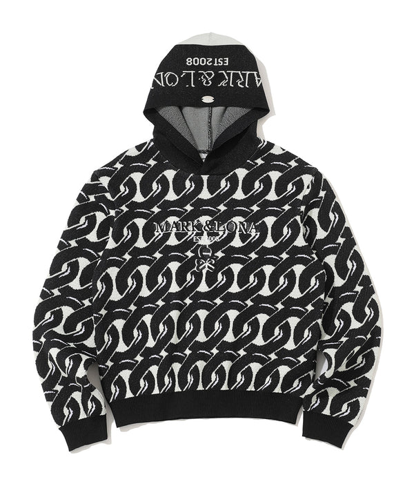 Noah Jacquard Knit Hoodie | WOMEN