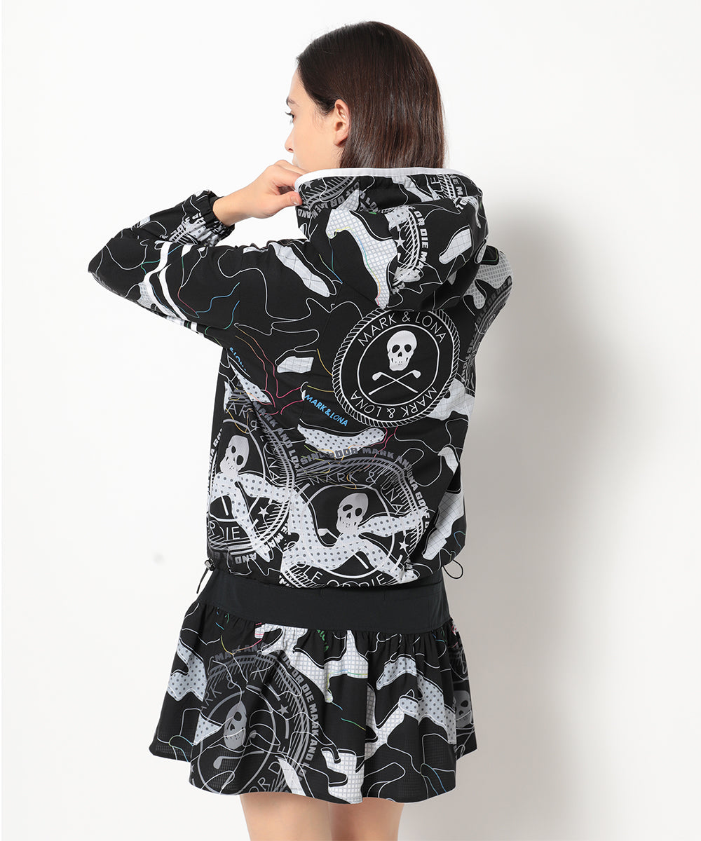 モデル:身長174cm,バスト77cm,ウエスト60cm,ヒップ88cm, 着用サイズM