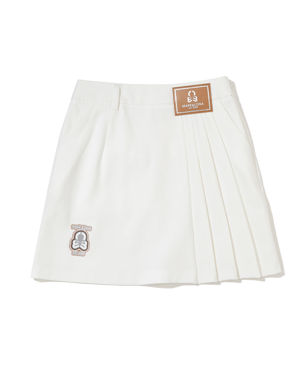 Gemina Asymmetric Pleated Skirt | WOMEN