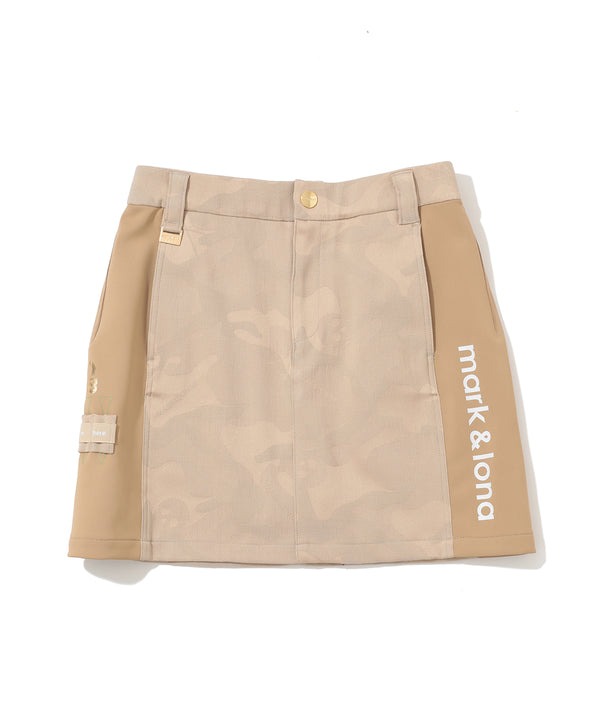 Gauge Hybrid Camo Jacquard Skirt | WOMEN