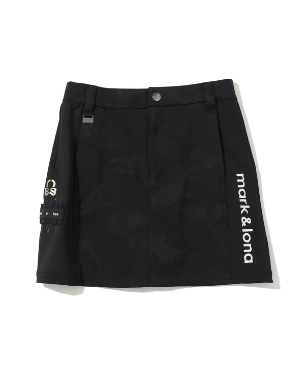 Gauge Hybrid Camo Jacquard Skirt | WOMEN