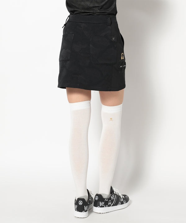 Gauge Hybrid Camo Jacquard Skirt | WOMEN