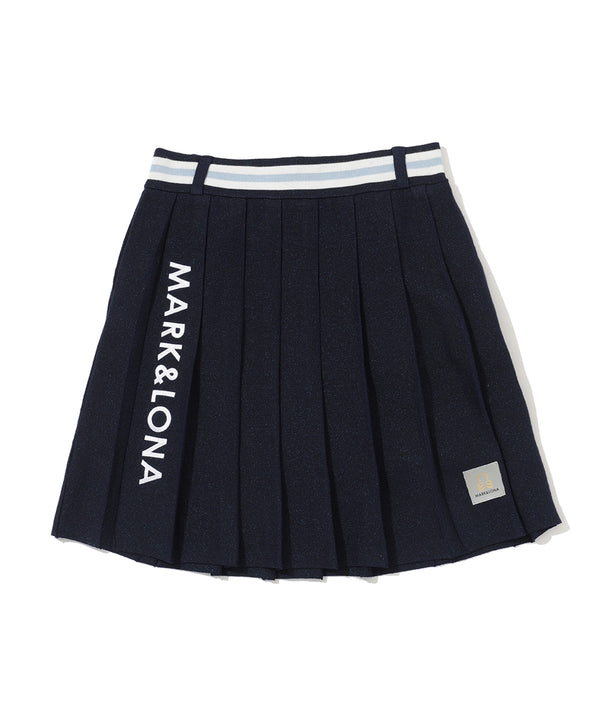 Luminous Pleated Knit Skirt | WOMEN