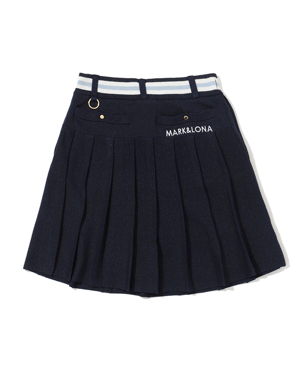 Luminous Pleated Knit Skirt | WOMEN