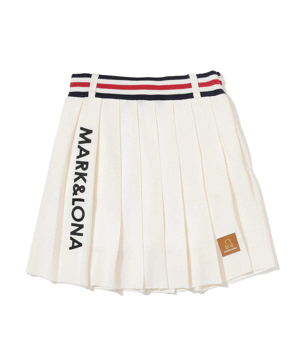 Luminous Pleated Knit Skirt | WOMEN