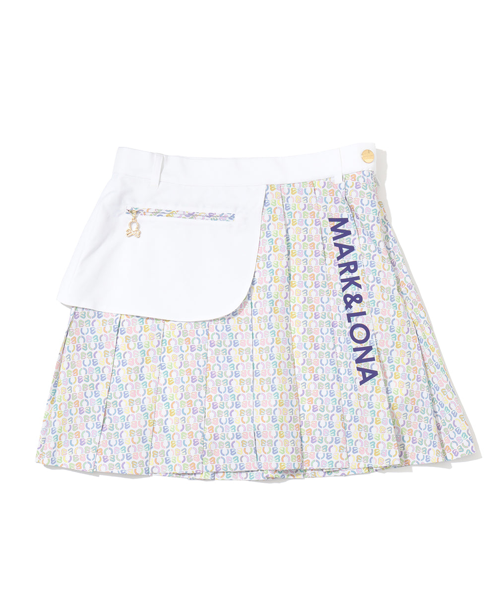 Ritmo Monogram Pleated Skirt | WOMEN