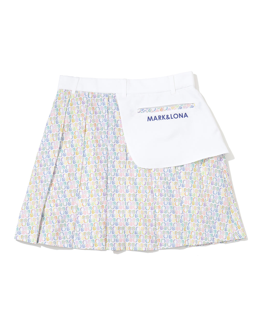 Ritmo Monogram Pleated Skirt | WOMEN