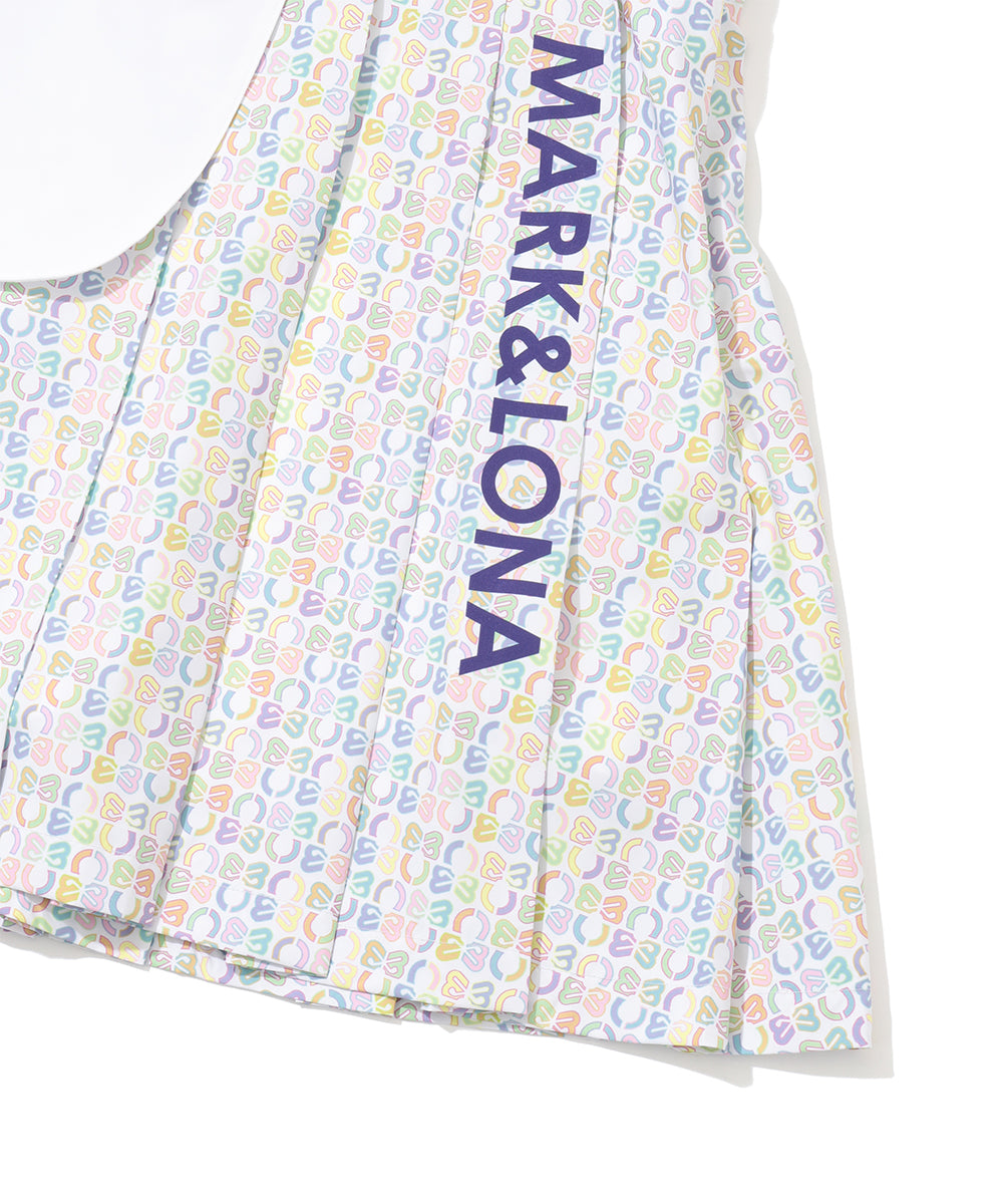 Ritmo Monogram Pleated Skirt | WOMEN