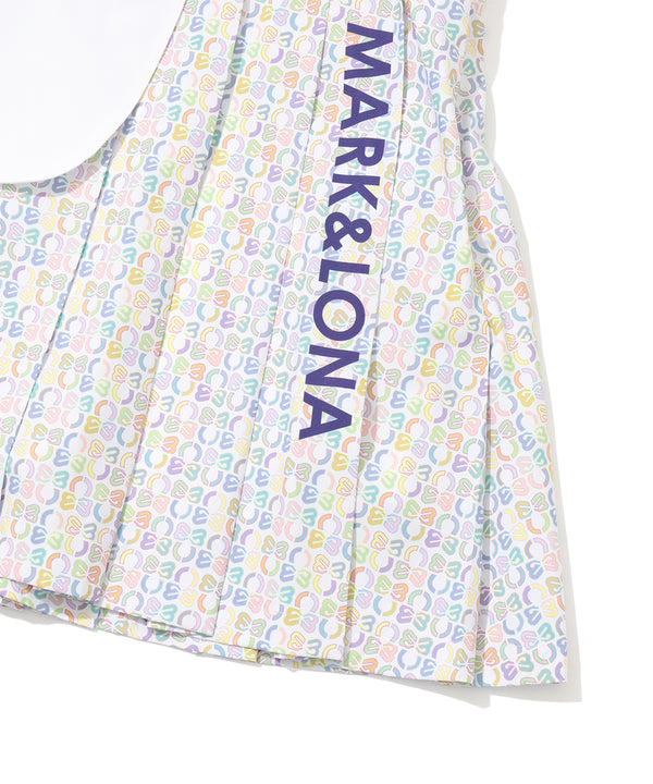 Ritmo Monogram Pleated Skirt | WOMEN