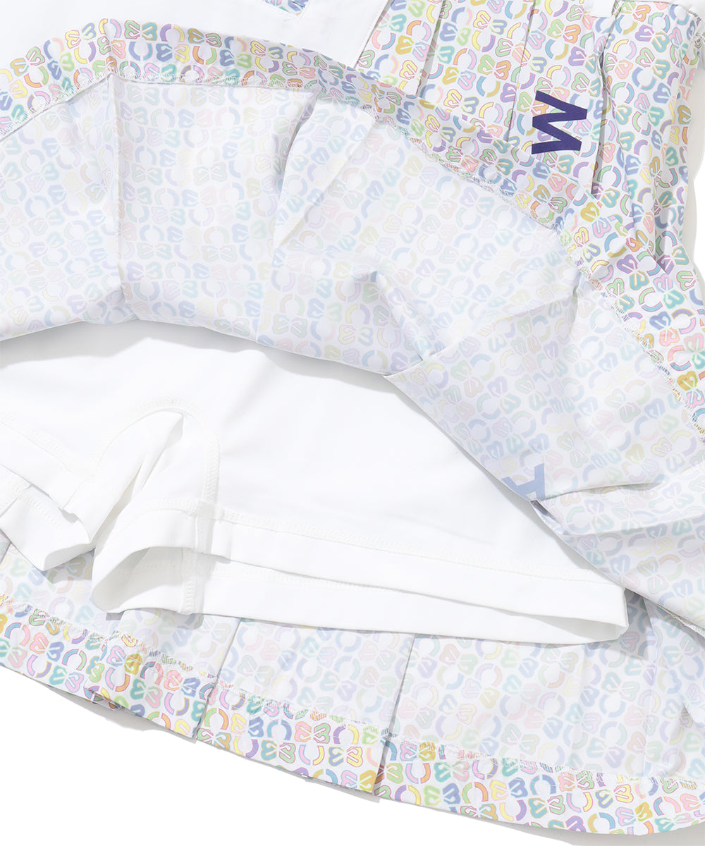 Ritmo Monogram Pleated Skirt | WOMEN