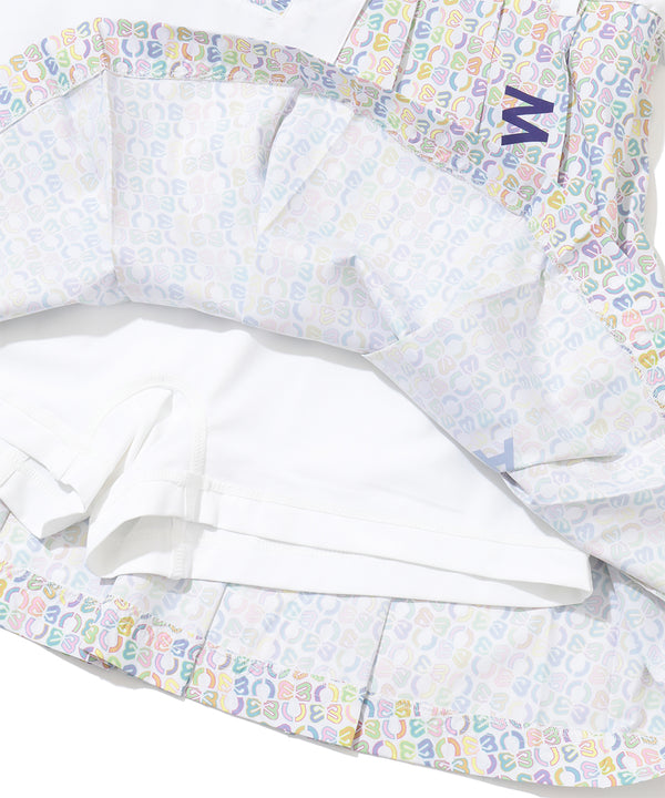 Ritmo Monogram Pleated Skirt | WOMEN