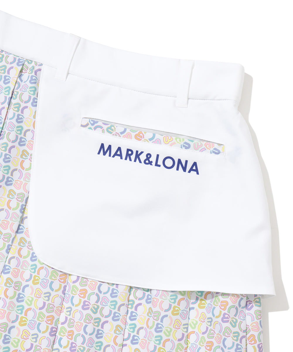 Ritmo Monogram Pleated Skirt | WOMEN