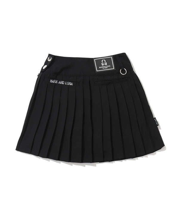 Duel Belt Pleated Skirt | WOMEN