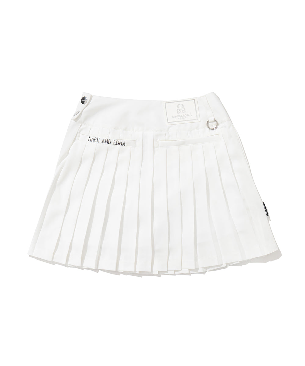 Duel Belt Pleated Skirt | WOMEN