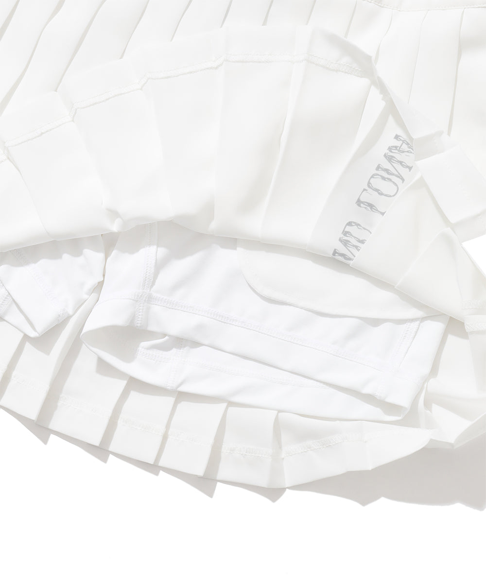 Duel Belt Pleated Skirt | WOMEN