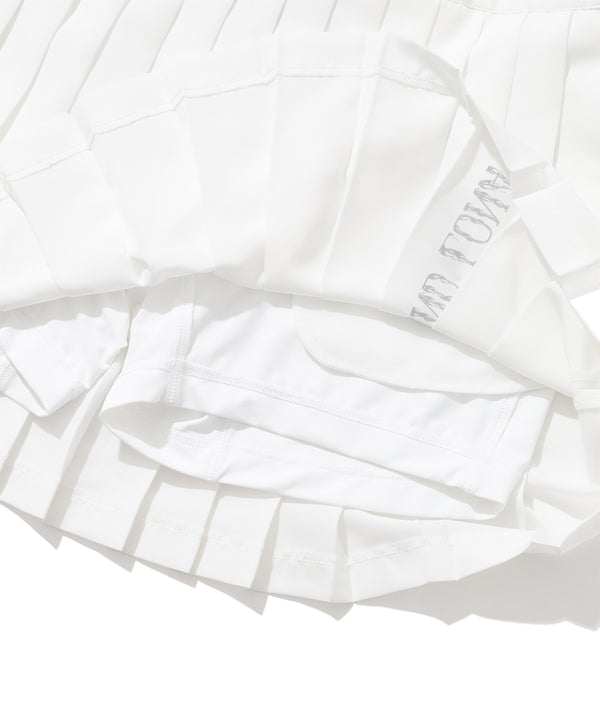 Duel Belt Pleated Skirt | WOMEN