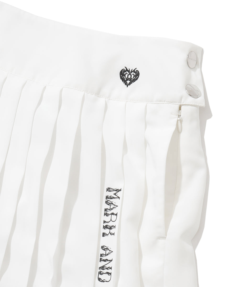 Duel Belt Pleated Skirt | WOMEN
