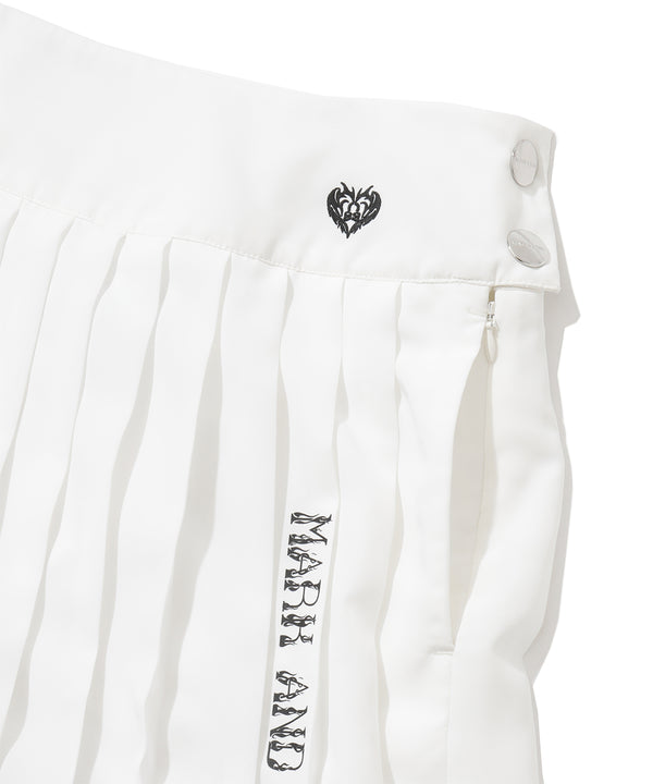 Duel Belt Pleated Skirt | WOMEN