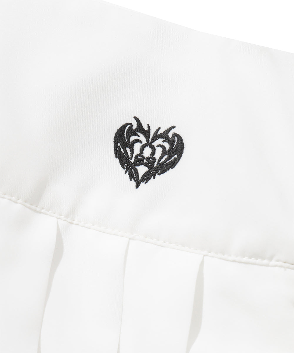 Duel Belt Pleated Skirt | WOMEN