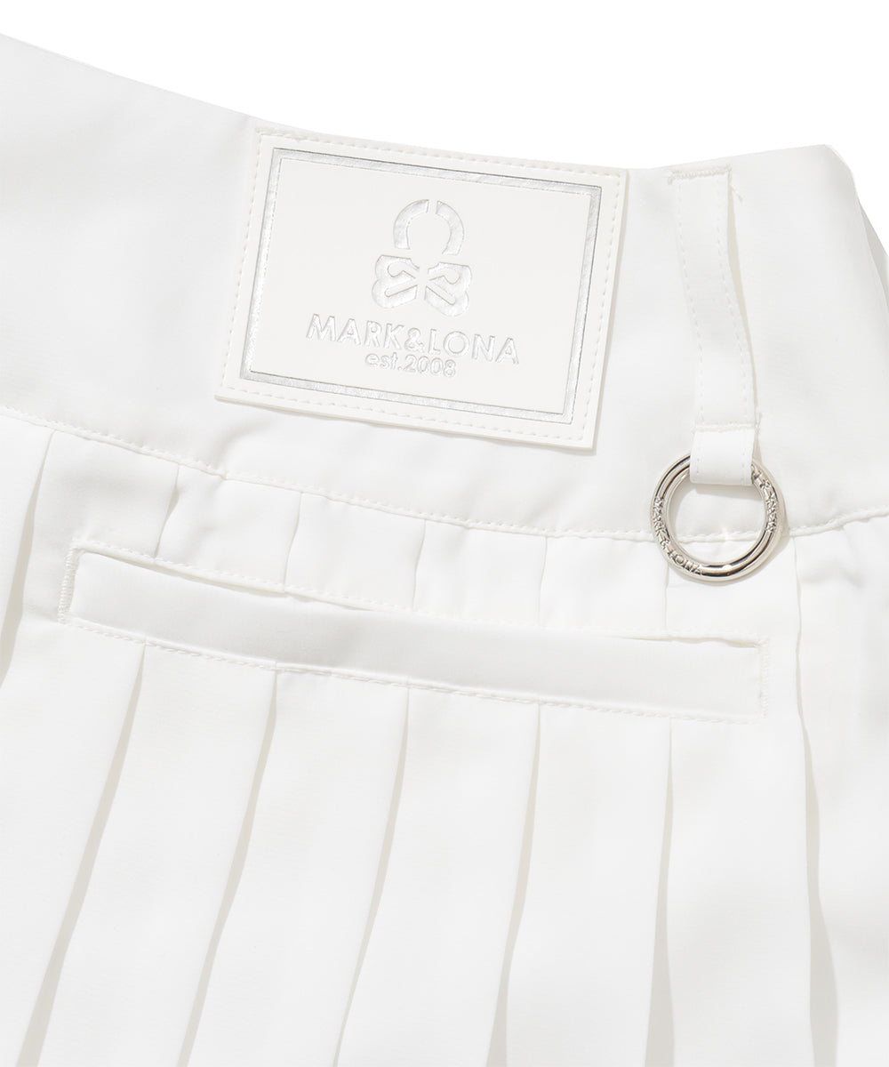 Duel Belt Pleated Skirt | WOMEN