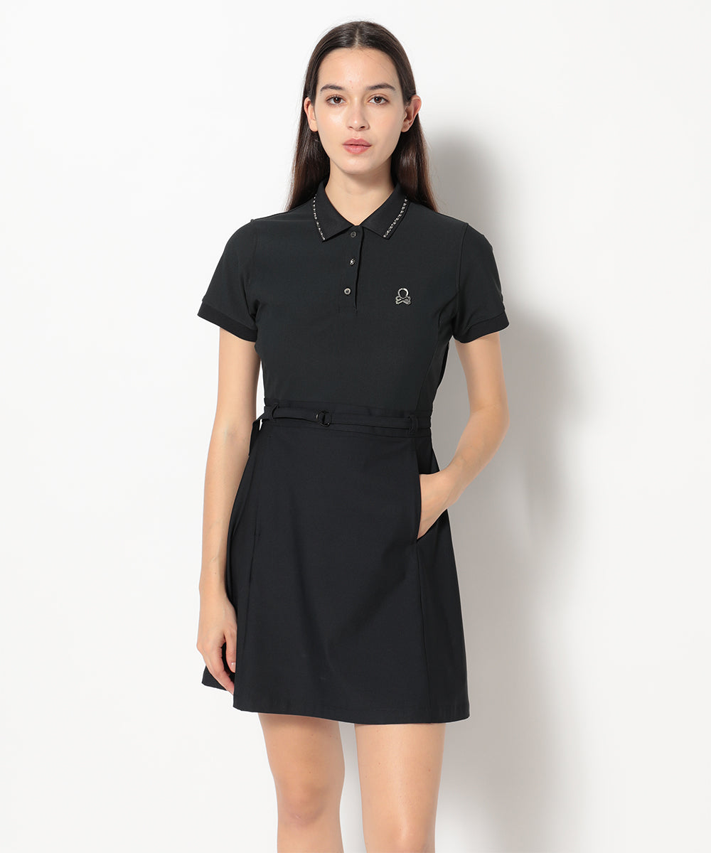 モデル:身長174cm,バスト77cm,ウエスト60cm,ヒップ88cm, 着用サイズM